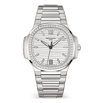 Patek Philippe Nautilus Silvery Opaline Dial Stainless Steel Timepiece