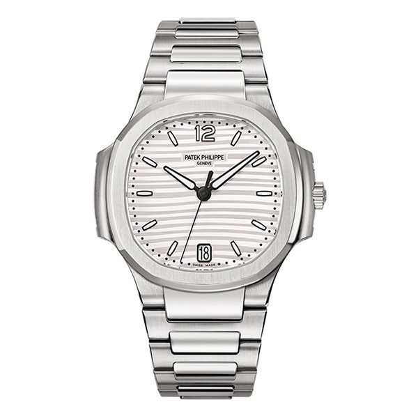 Patek Philippe Nautilus Silvery Opaline Dial Luxury Wrist Watch