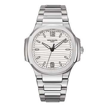 Patek Philippe Nautilus Silvery Opaline Dial Luxury Wrist Watch