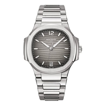 Patek Philippe Nautilus Stainless Steel Watch with Smoke Gray Dial