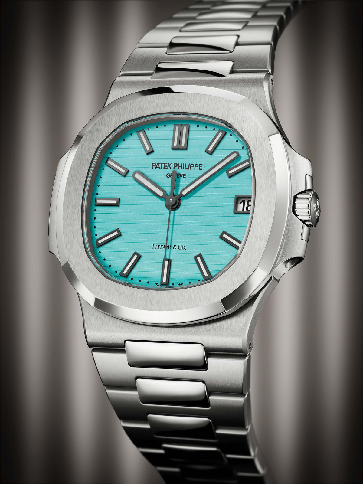 Patek Philippe Nautilus Luxury Watch with Iconic Tiffany Blue Dial