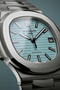 Patek Philippe Nautilus Luxury Watch with Iconic Tiffany Blue Dial