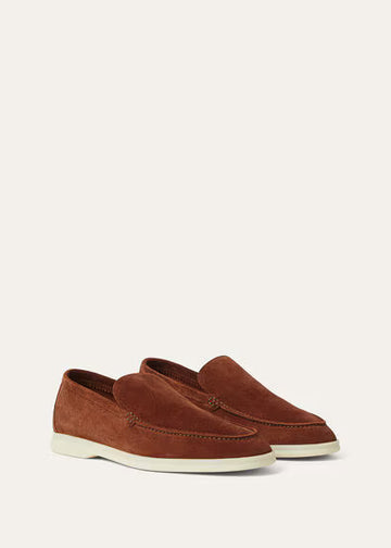 Loro Piana Summer Charms Walk Loafer Brown Whiskey
