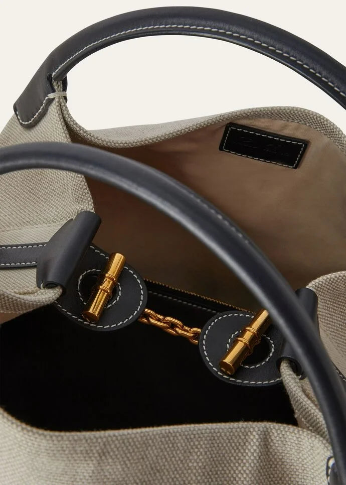 Loro Piana Large Bale bag Cotton, Linen