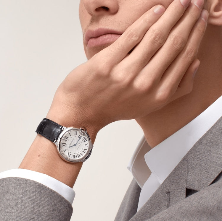 Reloj Ballon Bleu de Cartier, 36 mm, movimiento mecánico de carga automática.