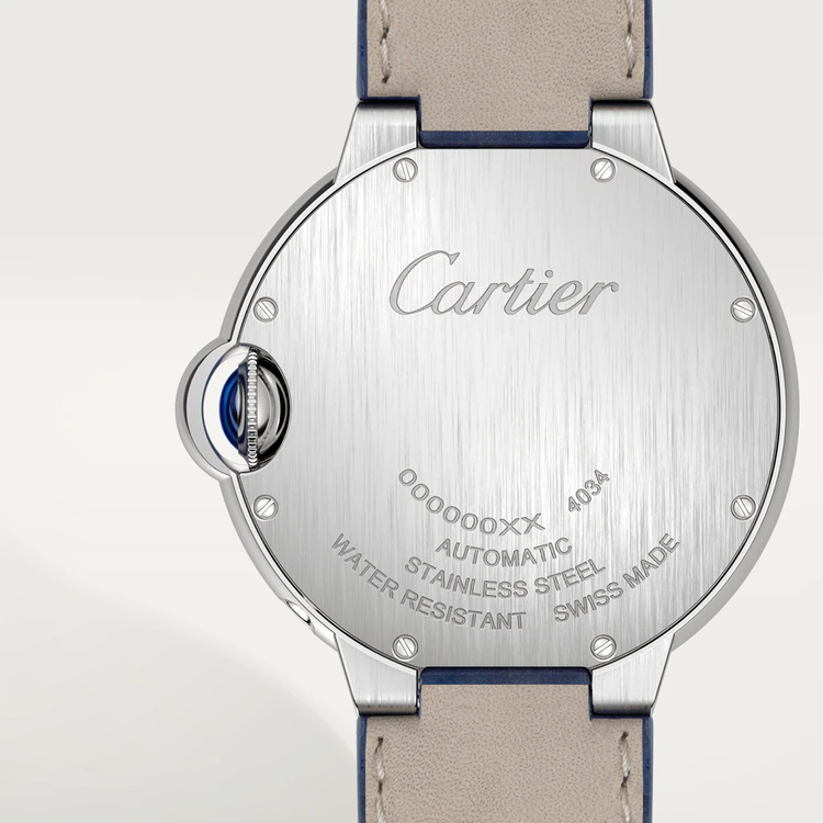 37 mm, acero, cuero