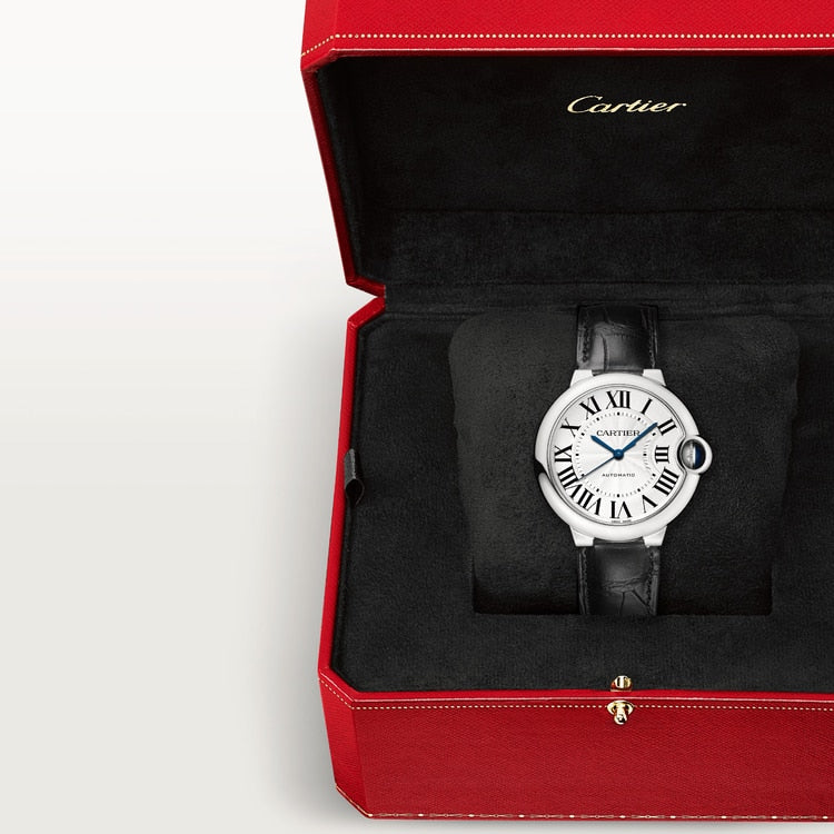 Reloj Ballon Bleu de Cartier, 36 mm, movimiento mecánico de carga automática.