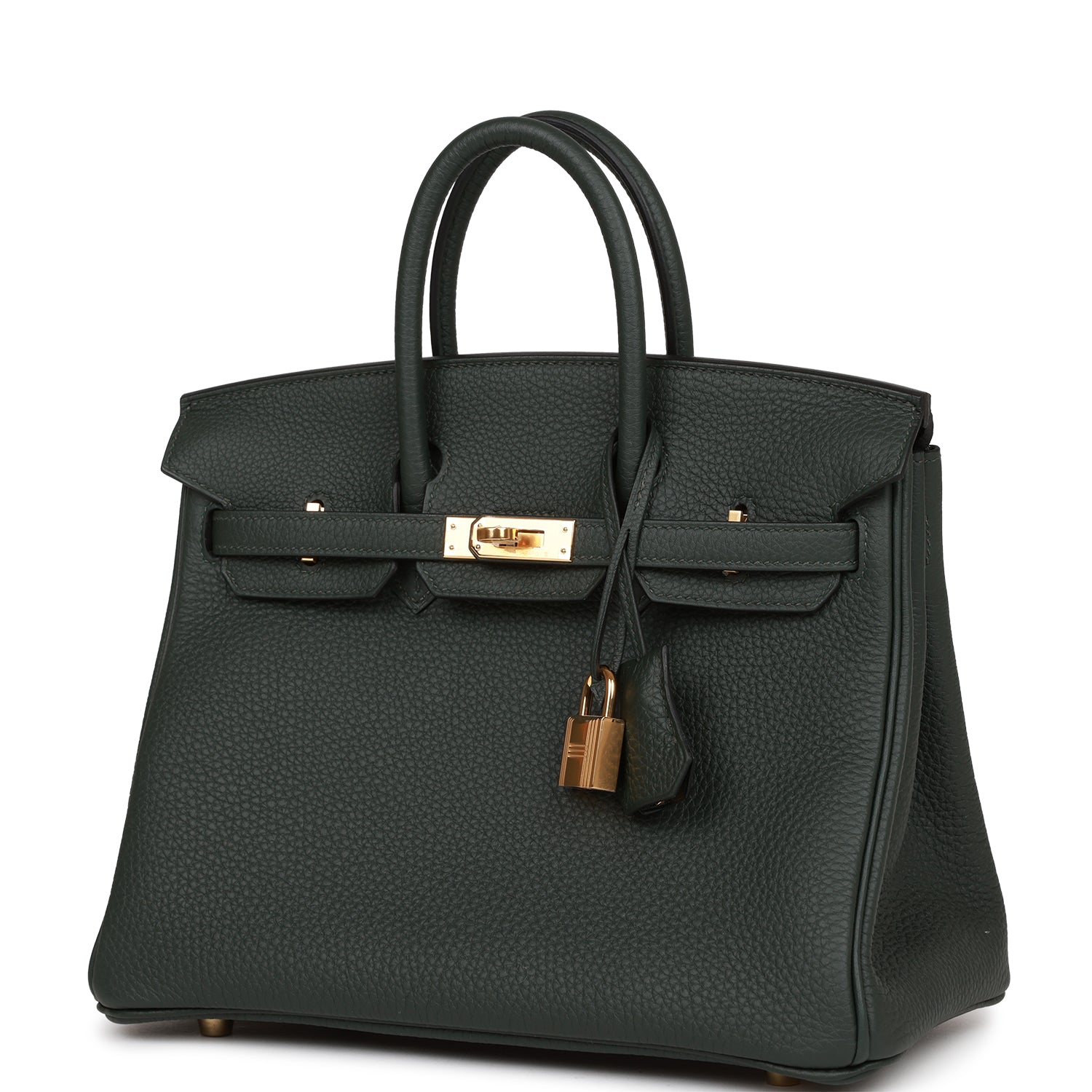 Hermès Birkin 25 Vert Fonce Togo Gold Hardware