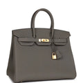 Hermès Birkin 35 Gris Meyer Togo Gold Hardware