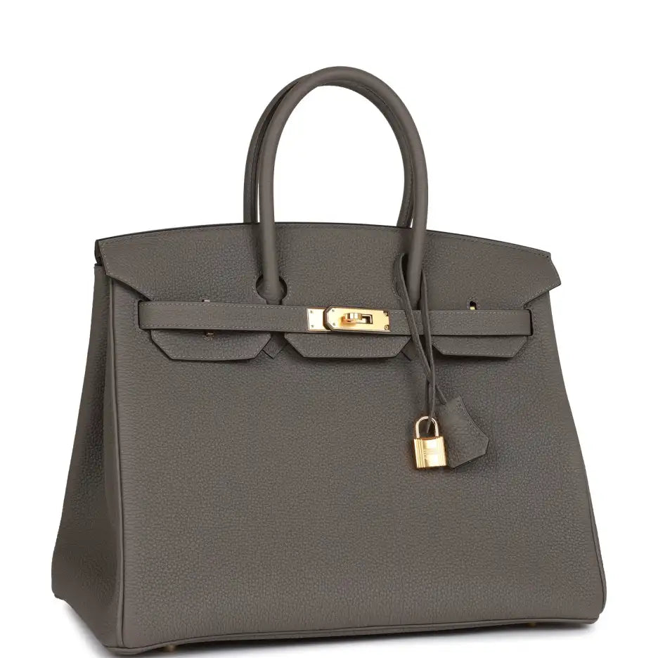 Hermès Birkin 35 Gris Meyer Togo Gold Hardware