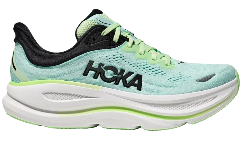 Hoka Bondi 9 "luna moth / blue spark"
