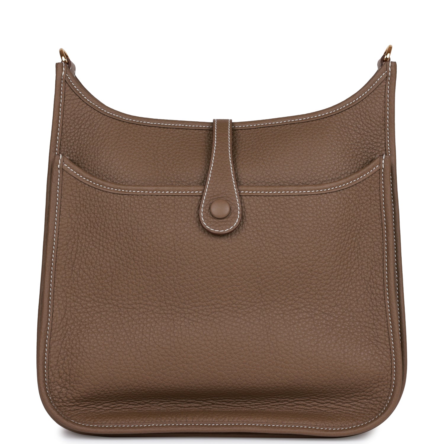 Hermès Evelyne III PM Etoupe Clemence Gold Hardware