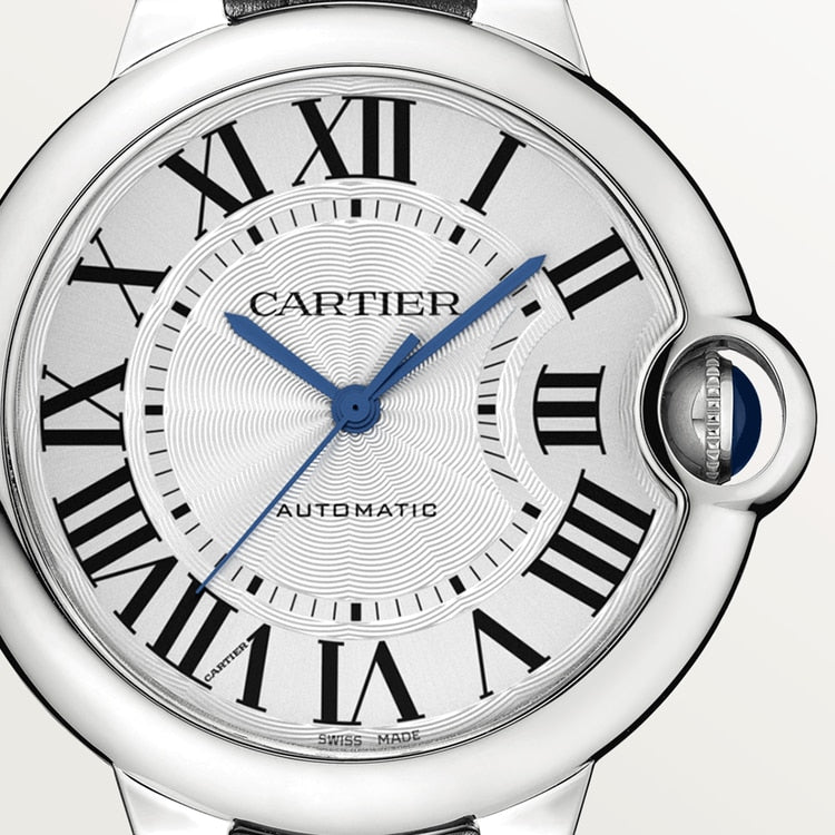 Reloj Ballon Bleu de Cartier, 36 mm, movimiento mecánico de carga automática.