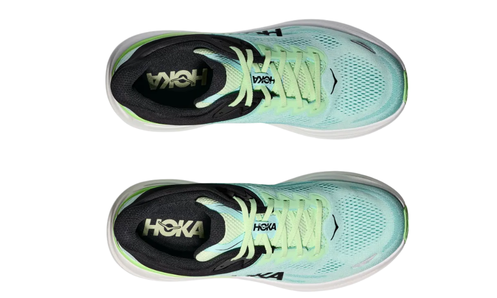 Hoka Bondi 9 "luna moth / blue spark"