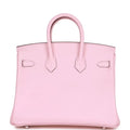 Hermès Birkin 25 Rose Sakura Swift Palladium Hardware
