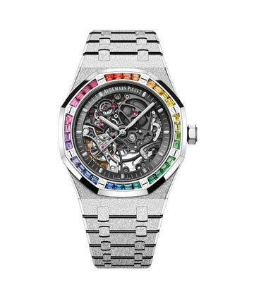 Audemars Piguet Royal Oak Frosted Gold Grey Dial Luxury Watch