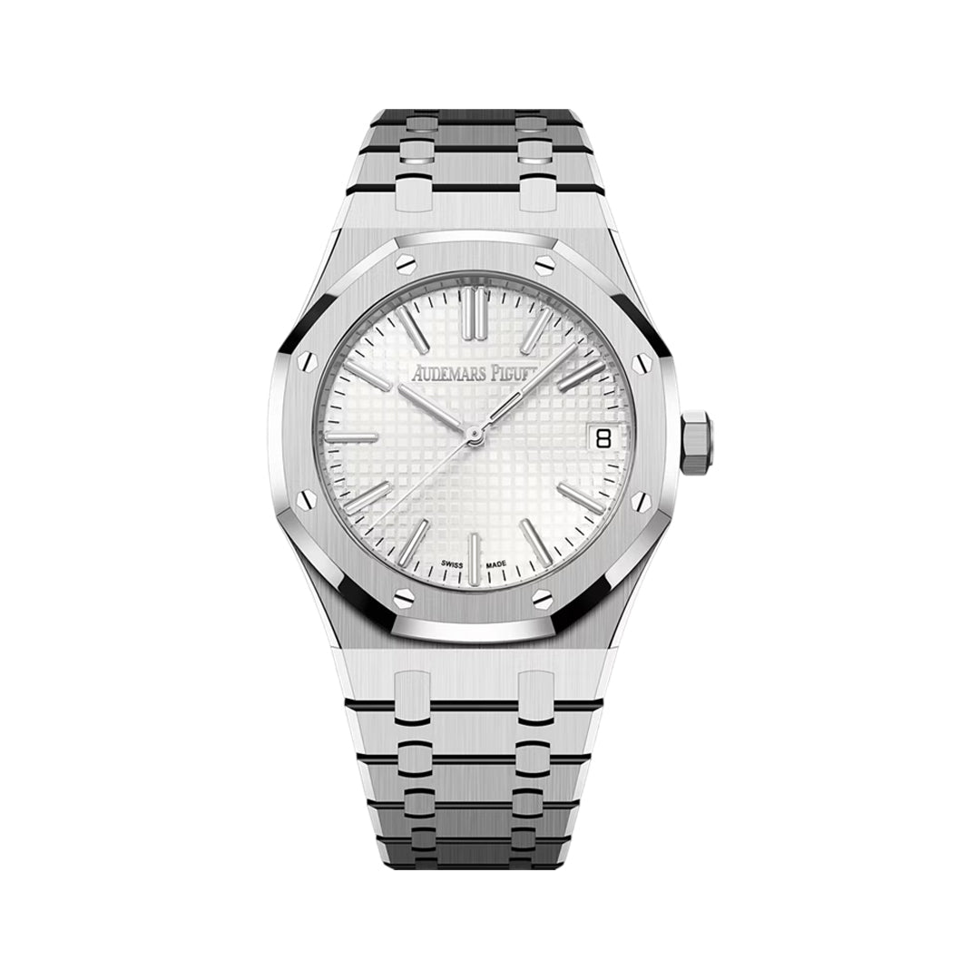 Audemars Piguet Royal Oak White Dial Stainless Steel Watch