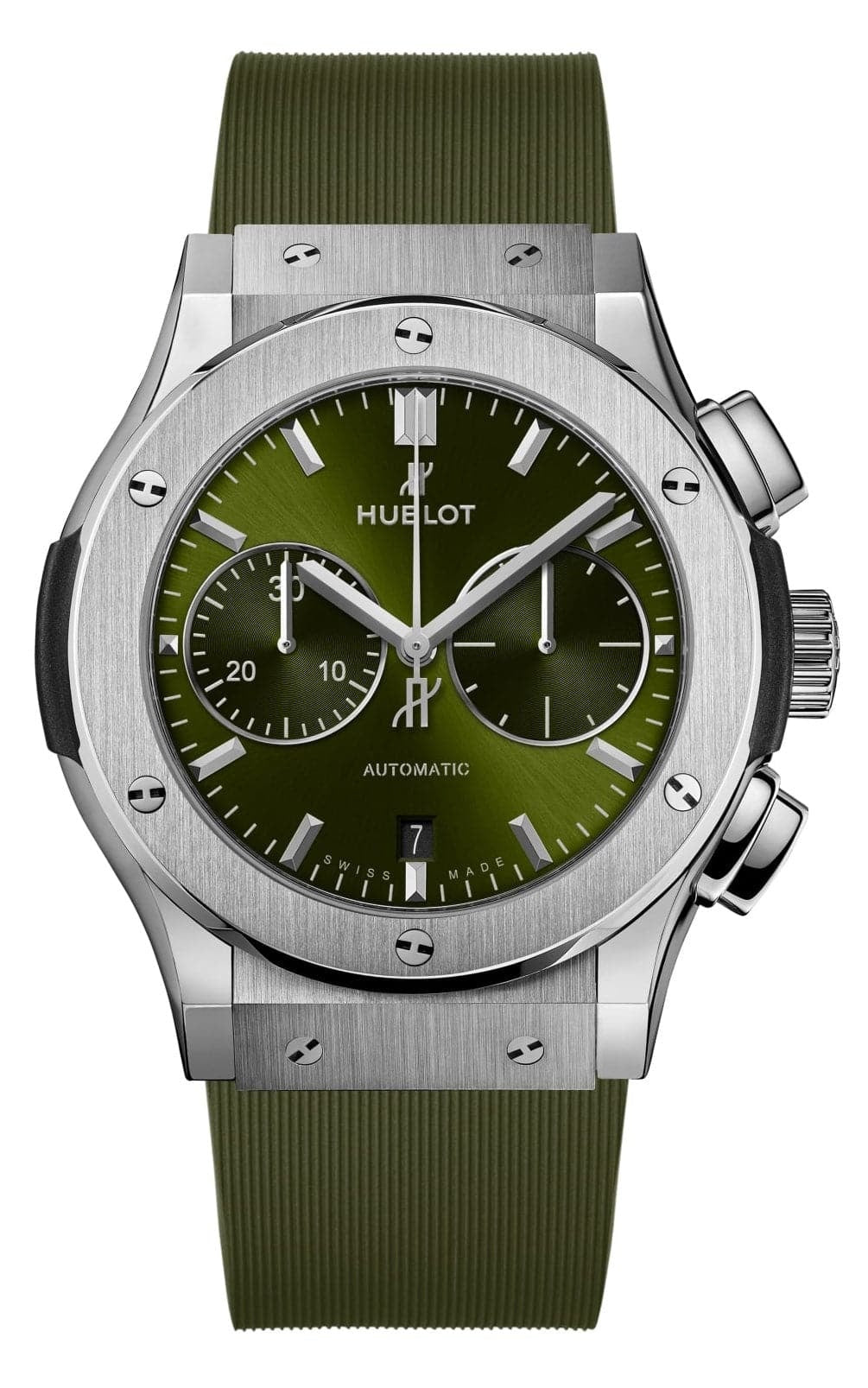Hublot Classic Fusion Chronograph Titanium Green Men’s Watch-521.NX.8970.RX