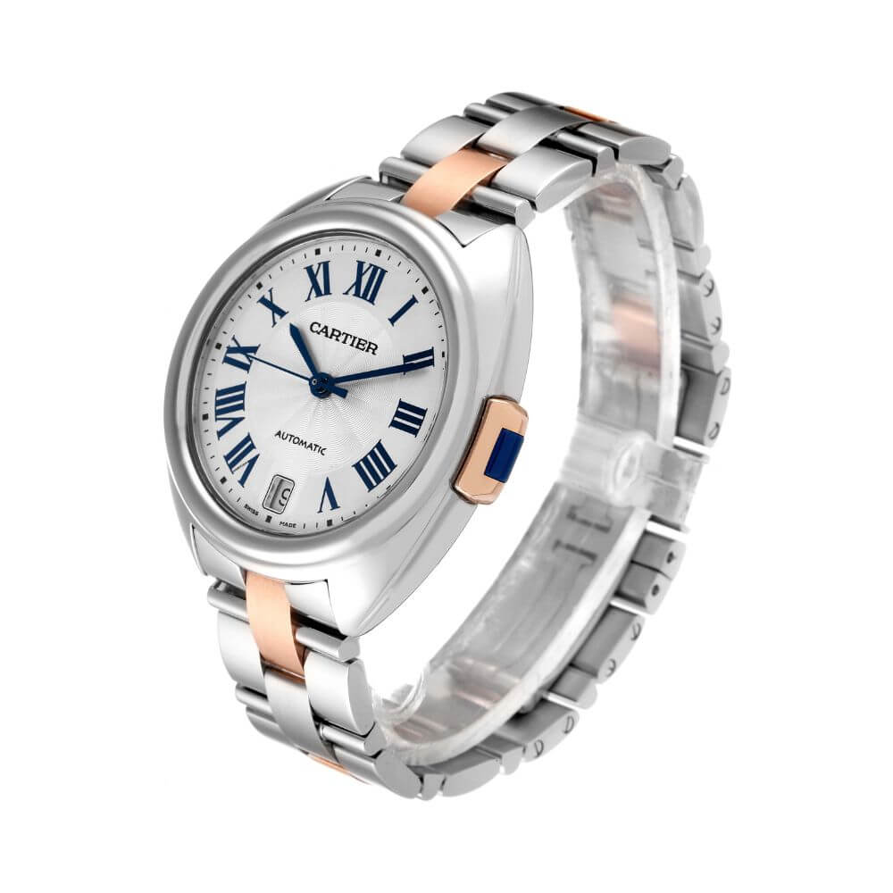 Cartier Clé de Cartier Silver Dial Stainless Steel Luxury Watch
