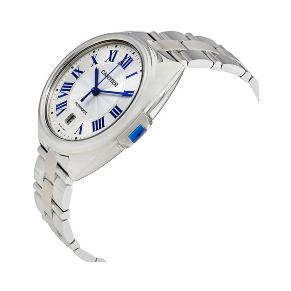Cartier Cle de Cartier Silver Dial Stainless Steel Watch