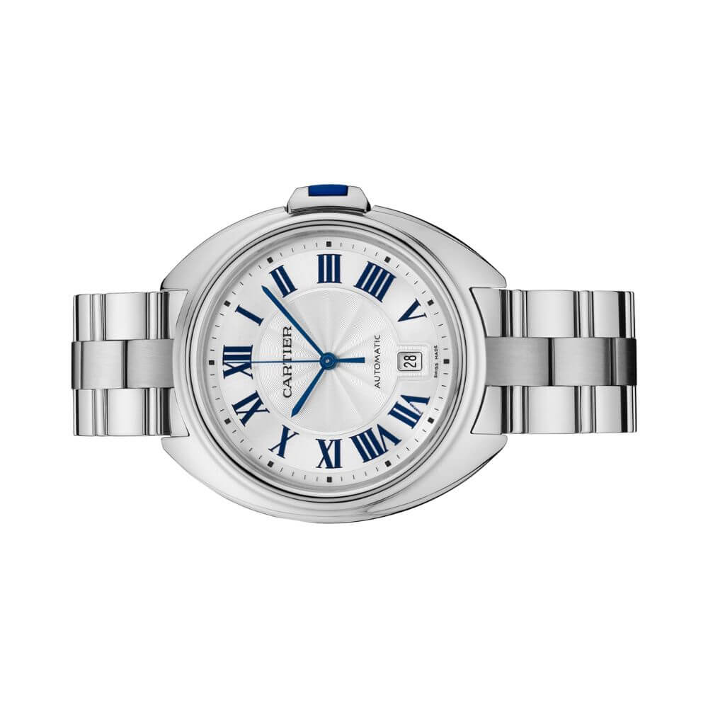 Cartier Cle de Cartier Silver Dial Stainless Steel Watch