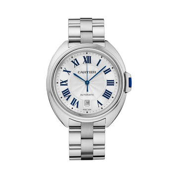 Cartier Cle de Cartier Silver Dial Stainless Steel Watch