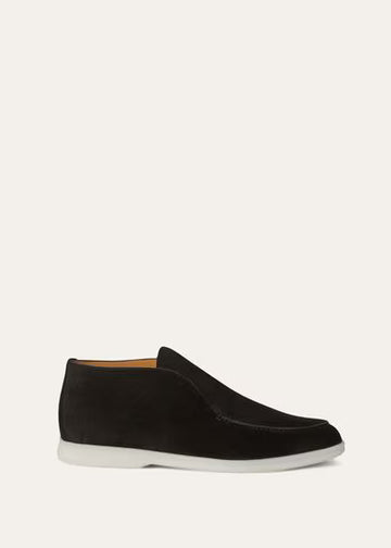 Loro Piana Open Walk Ankle Boot Black