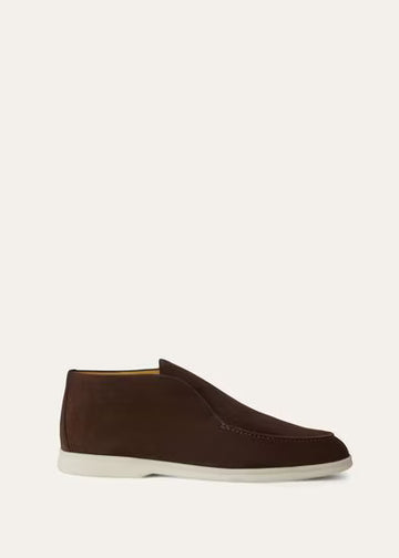 Loro Piana Open Walk Ankle Boot Chocolate
