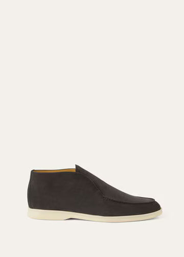 Loro Piana Open Walk Ankle Boot Caviar