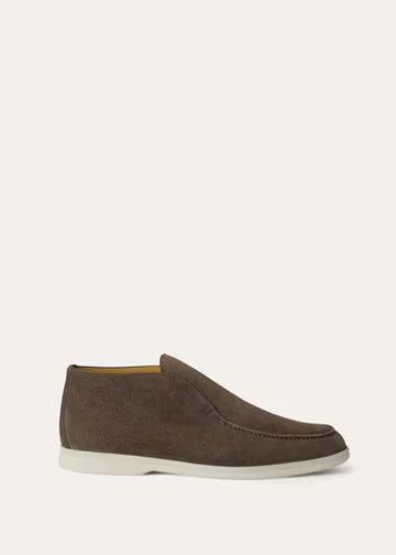 Loro Piana Open Walk Ankle Boot Warm Gray