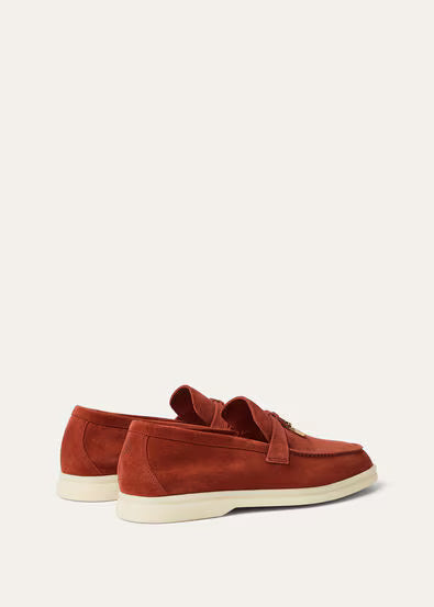 Loro Piana Summer Charms Walk Loafer Spiced Pumpkin