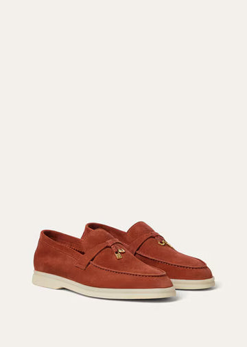 Loro Piana Summer Charms Walk Loafer Spiced Pumpkin