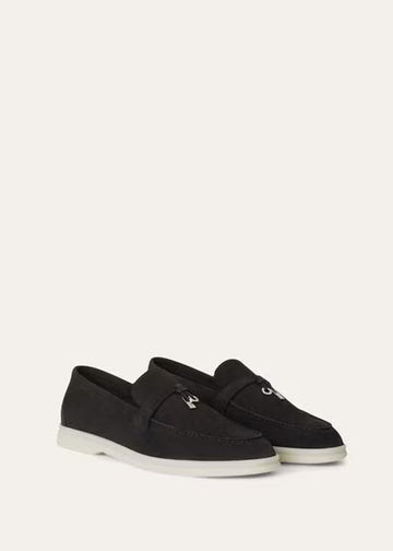 Loro Piana Summer Charms Walk Loafer Caviar