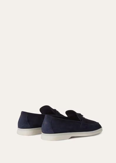 Loro Piana Summer Charms Walk Loafer Argo Blue Melange