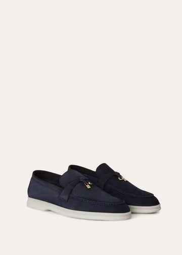Loro Piana Summer Charms Walk Loafer Argo Blue Melange