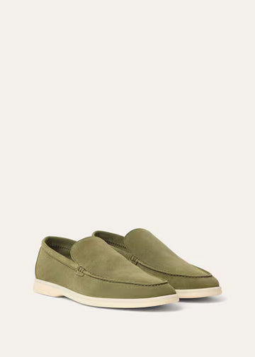 Loro Piana Summer Charms Walk Loafer Verde-Acqua