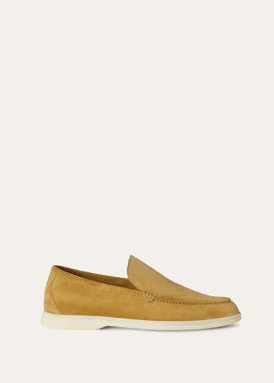 Loro Piana Summer Charms Walk Loafer Dijon Mustard Yellow