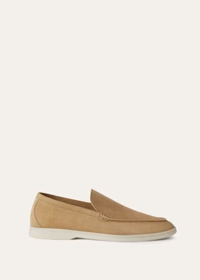 Loro Piana Summer Charms Walk Loafer Light Wood Smoke