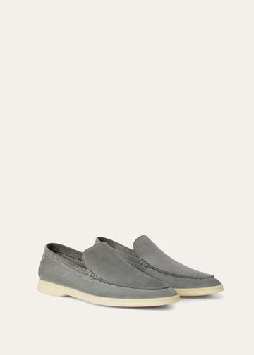 Loro Piana Summer Charms Walk Loafer Gull Gray