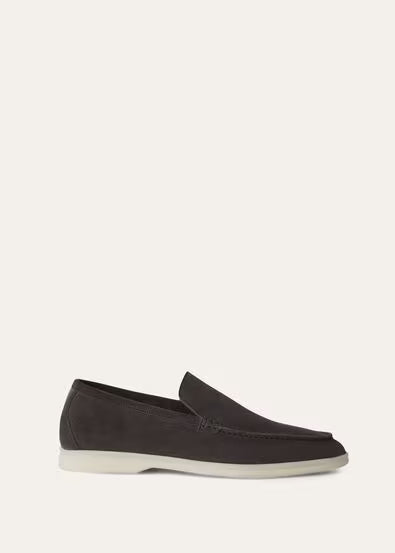 Loro Piana Summer Charms Walk Loafer Caviar