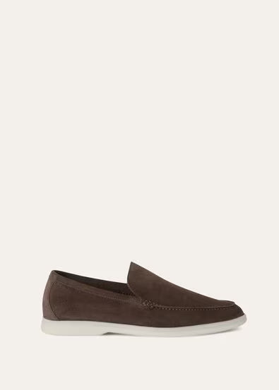Loro Piana Summer Charms Walk Loafer Warm Gray