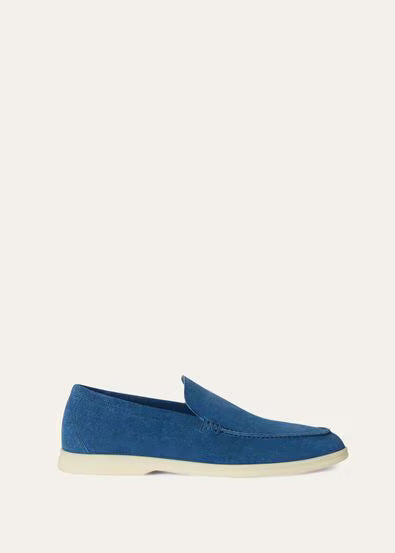 Loro Piana Summer Charms Walk Loafer Cobalt Ink