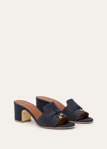 Loro Piana Summer Charms Sandal  Blue Navy
