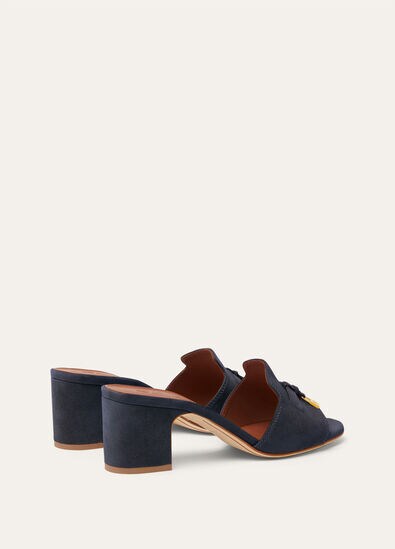 Loro Piana Summer Charms Sandal  Blue Navy