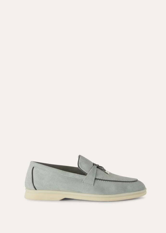 Loro Piana Summer Charms Walk Loafer Eucalyptus
