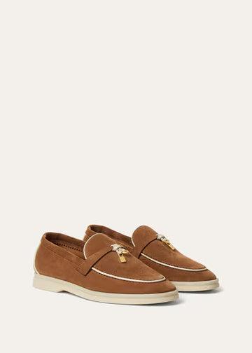 Loro Piana Summer Charms Walk Loafer Colour Vicuna