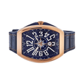 Franck Muller Vanguard Rose Gold Blue Dial Automatic Luxury Watch