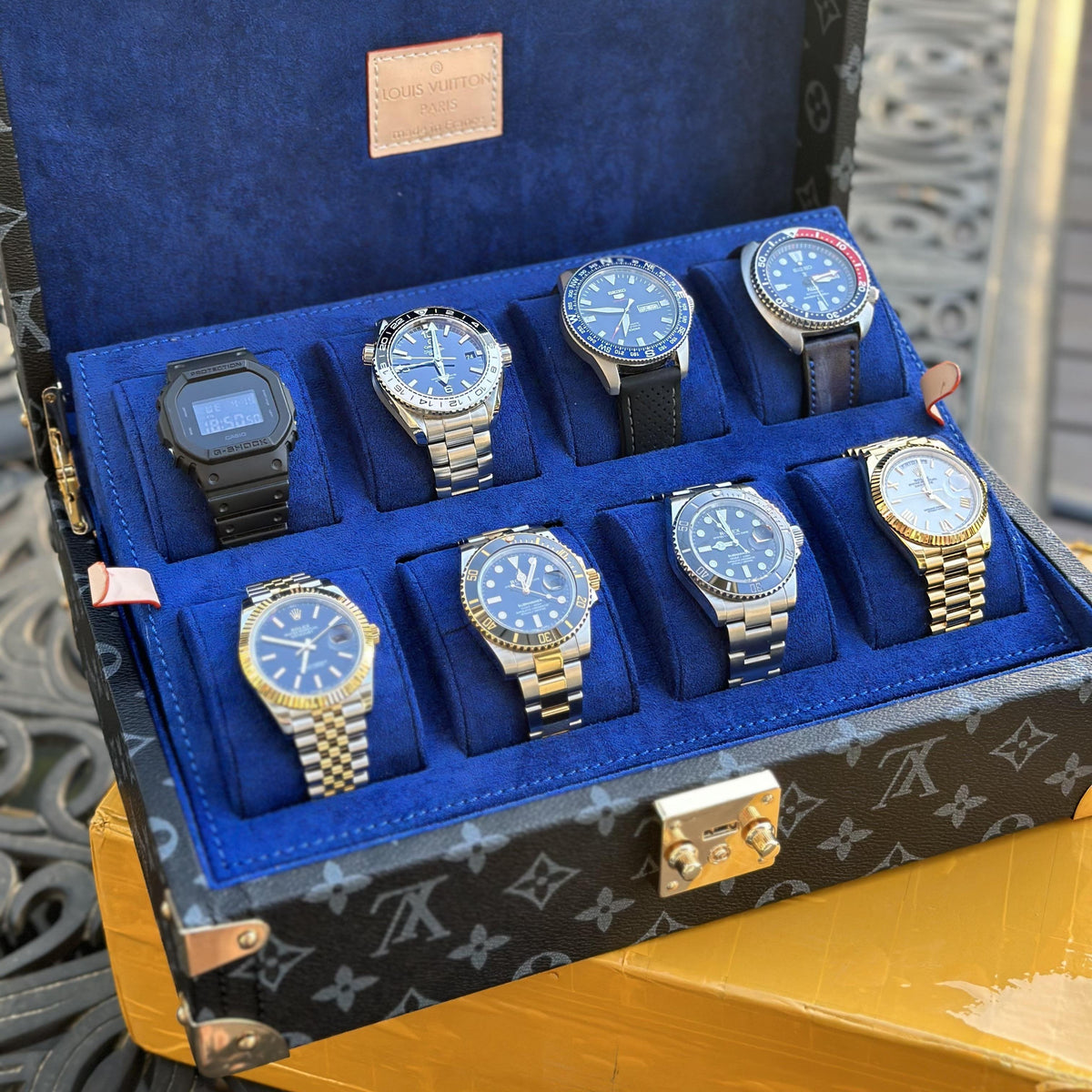 Premium 8 Slot Watch Box Organizer Case For Luxury Timepieces