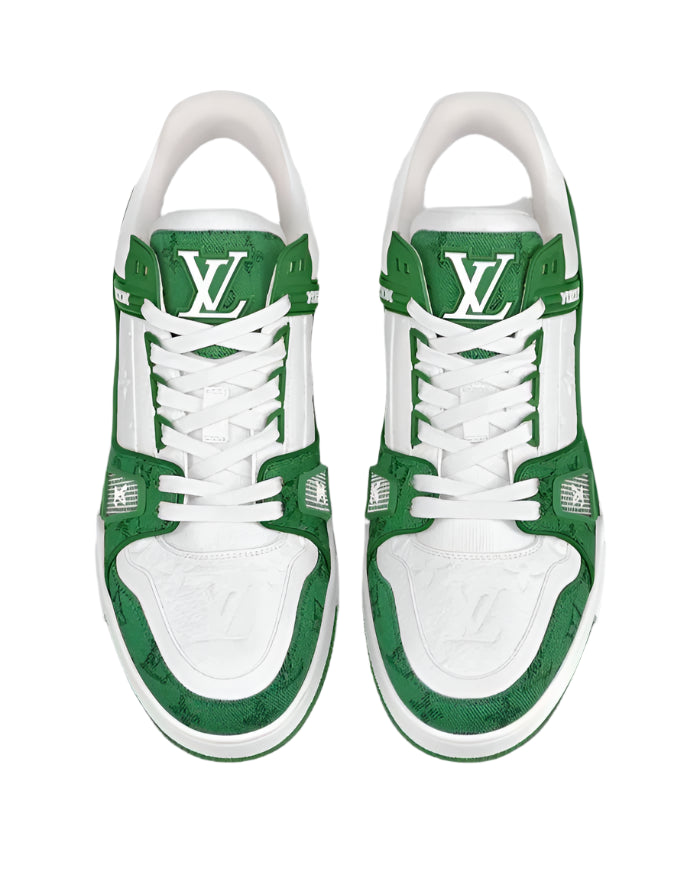 LOUIS VUITTON LV TRAINER GREEN WHITE