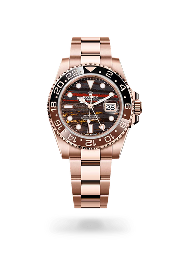 Rolex GMT-Master II Everose Gold Watch With Tiger Eye Dial